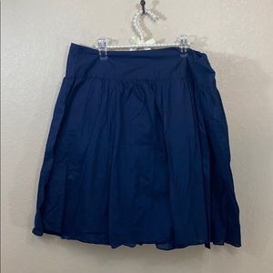 INC Navy Blue Midi Pleated Skirt - Size 16